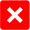 red X