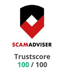 ScamAdviser Trustscore 100/100